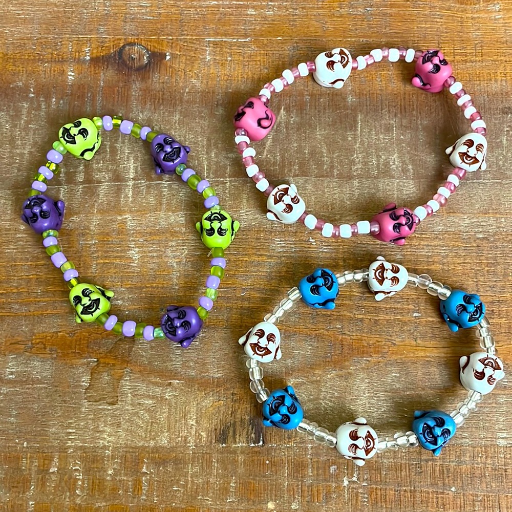 NWOT Happy Face Stretchy Bracelet Trio